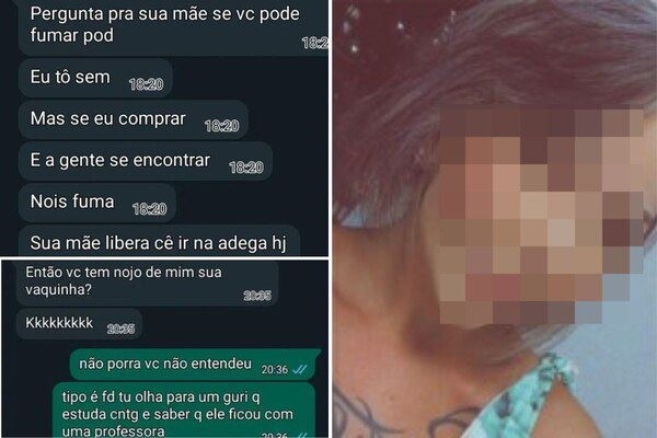 PRINTS Professora demitida por beijar aluno convidou outra estudante para fumar Ipirá Notícias